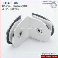 Glass to Glass hanging glass clamp stainless stell